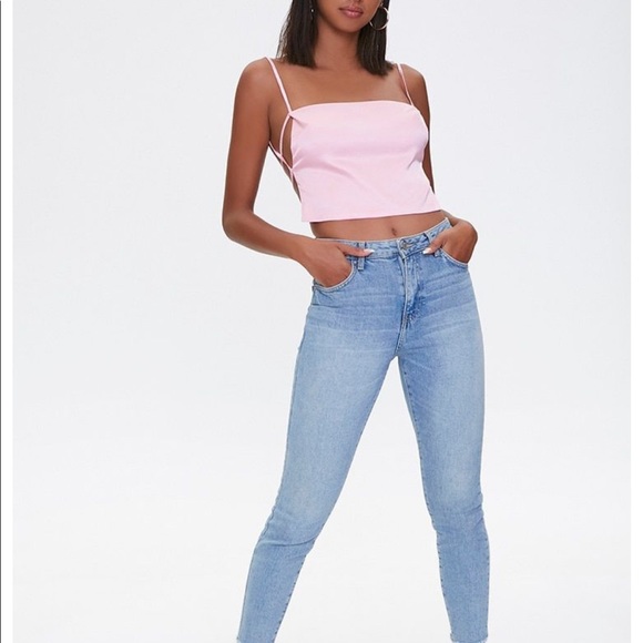 -NWT- Forever21 Tie-back cropped cami - Picture 2 of 4